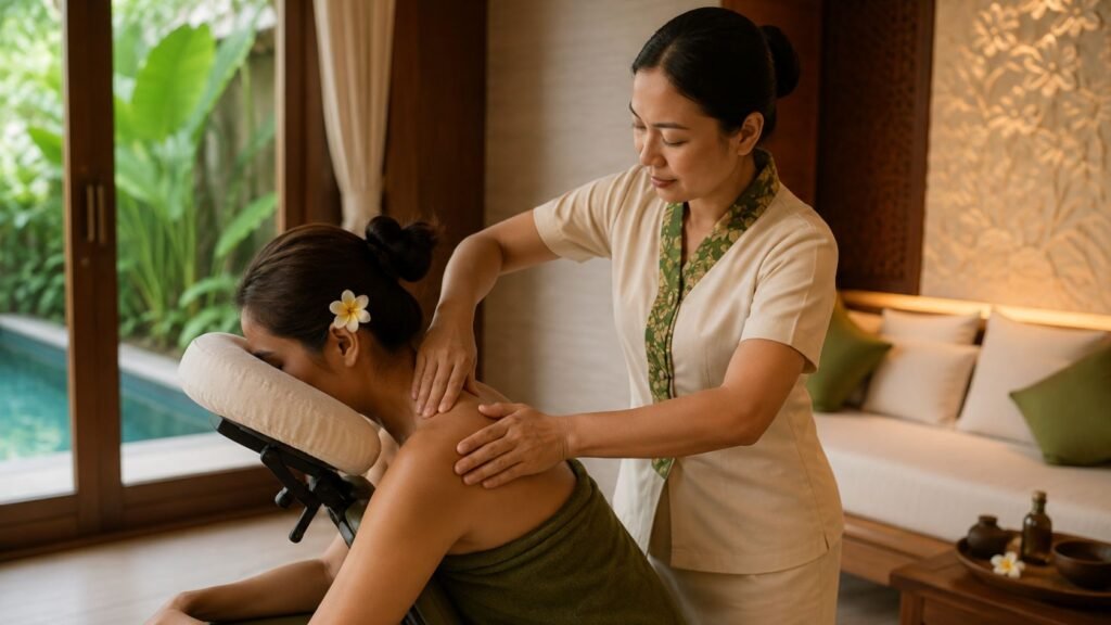 back & shoulder massage