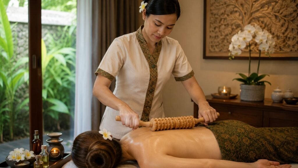 maderotherapy massage (wood therapy)